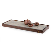 韓滉《五牛圖》局部 乾隆御題詩 重竹色茶盤 62*23.5*4cm